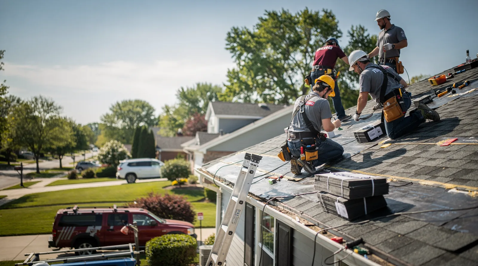 Roof Repair in Elmwood Park, IL around you